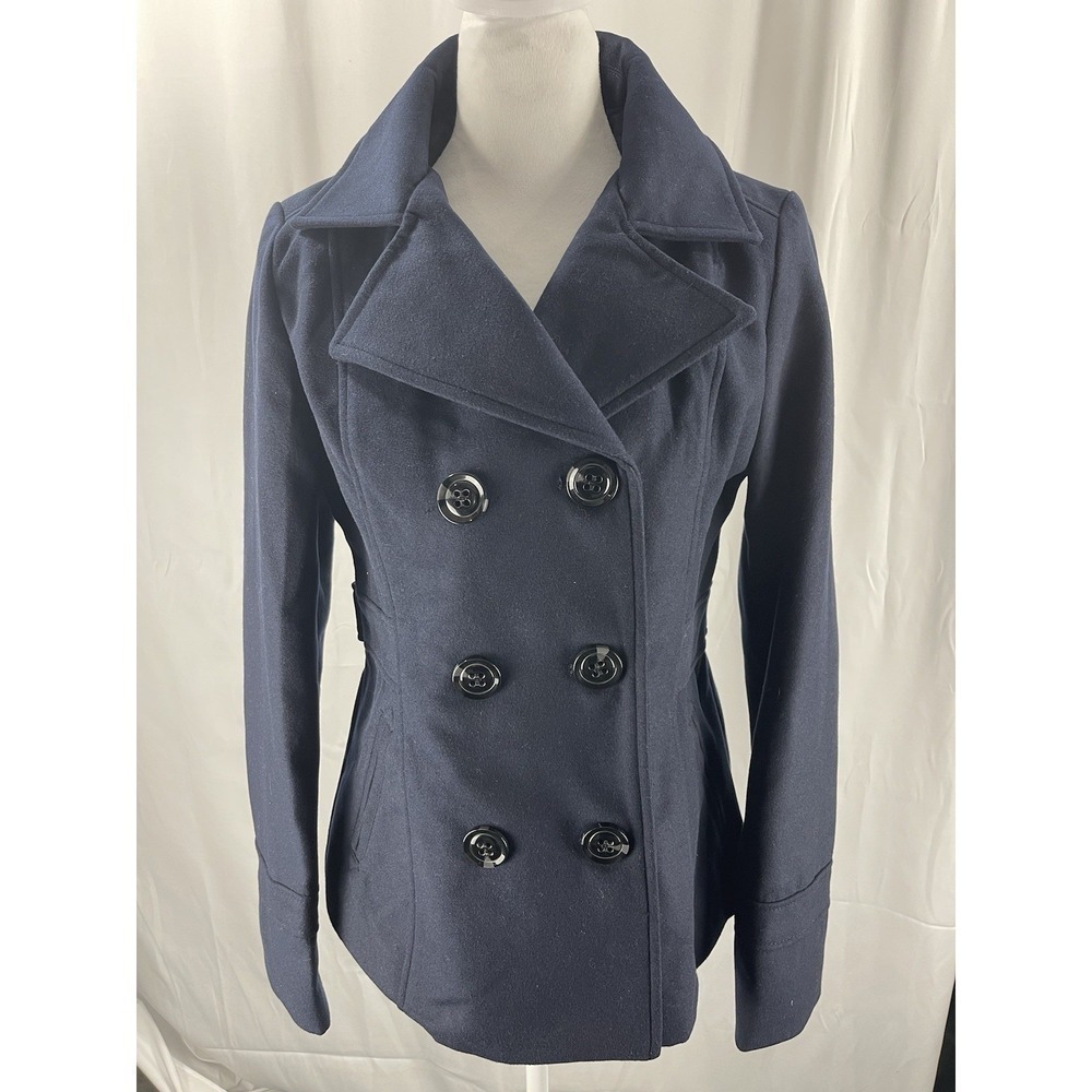 American Rag Y2K Navy Button Up Peacoat Jacket Coat Double Breasted Large